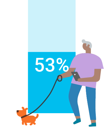 53% ages 65+