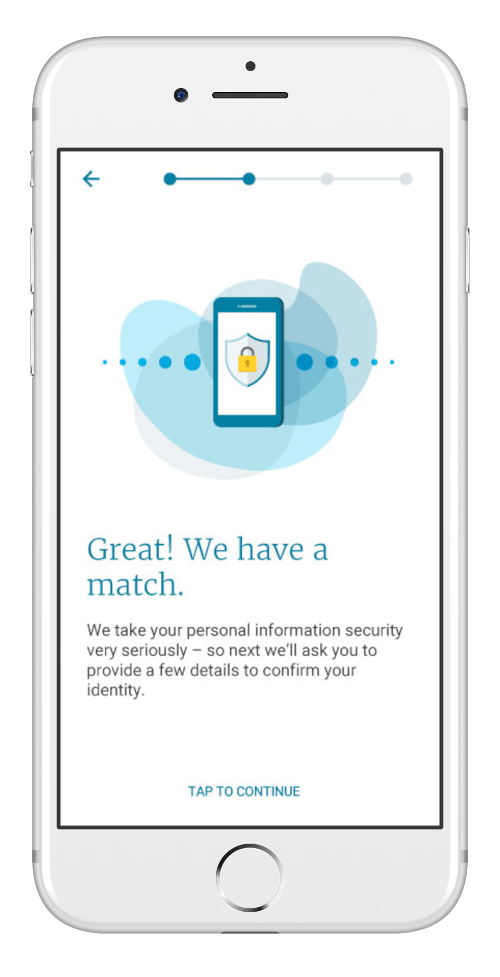 Wellframe app confirmed identity