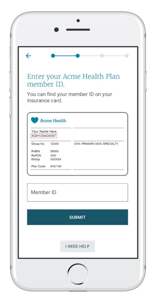 Member ID on Wellframe app