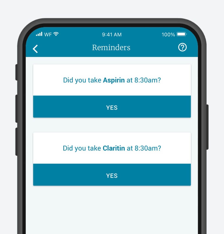 Wellframe App Reminders