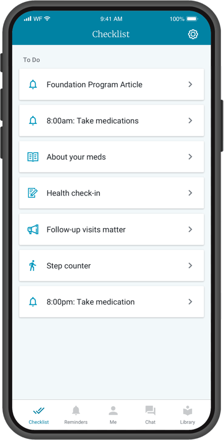 wellframe checklist